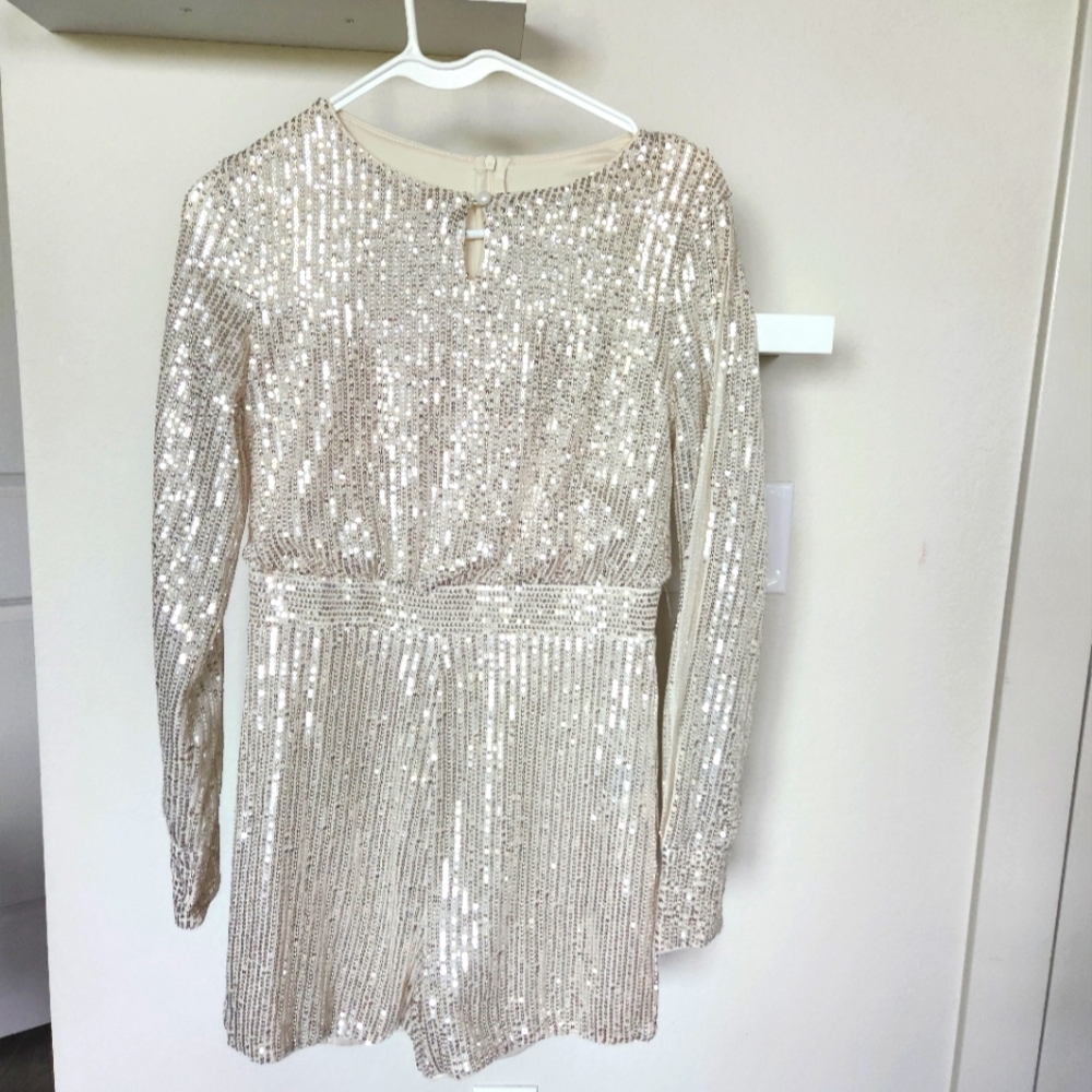 Silver romper